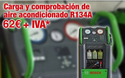 Carga y comprobación de aire acondicionado R134A